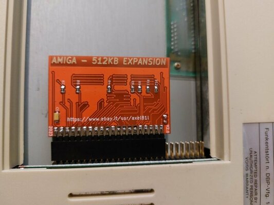 For Sale - Amiga 500 expansion 512KBA501..the smallest choice for your  Amiga