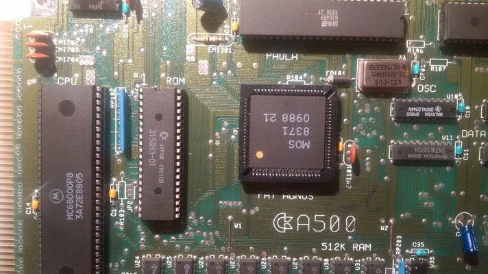 Closed - Amiga 500 Mainboard Rev.5 - Kickstart 1.2 + 512 KB mem ...
