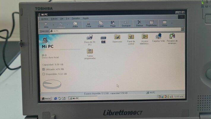 Sold - Toshiba Libretto 100ct in good working condition and with