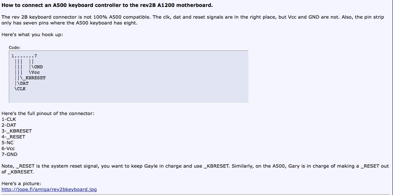 www Amiga 1200 2B and A4000 external keyboard | AmiBay