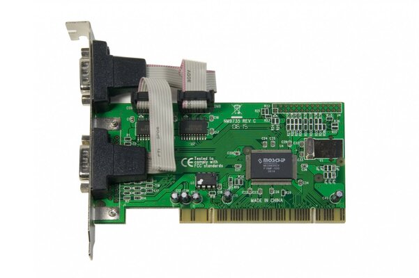 2 DB-9 Serial (RS-232) Ports PCI Controller Card, Netmos 9835 Chipset.jpg