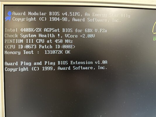 Sold - Gigabyte GA-686BX / Intel Pentium III 450MHz Slot-1