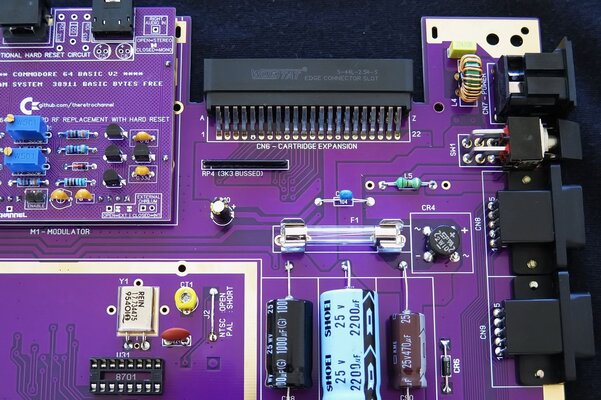 Closed - Commodore 64 Sixtyclone Motherboard, Purple 250466, No main ...