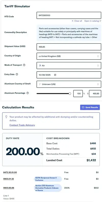 "Checkmated" by UPS & Tariffs