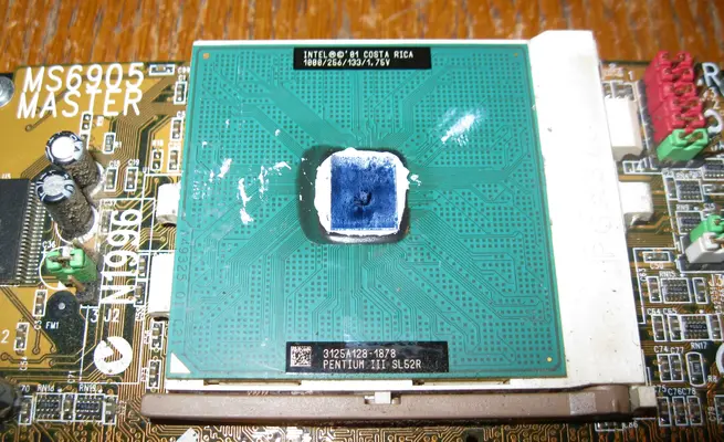 For Sale - MSI Master MS6905 ver.2 Slot 1 adapter + Pentium 3 1000