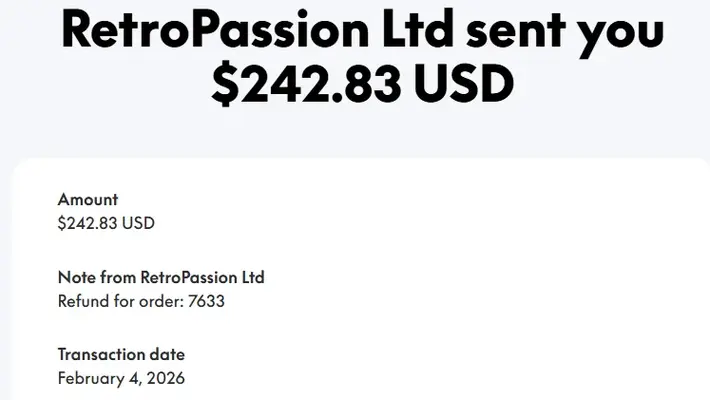 RetroPassion.co.uk Refund Screenshot 2026-02-04 161814.webp